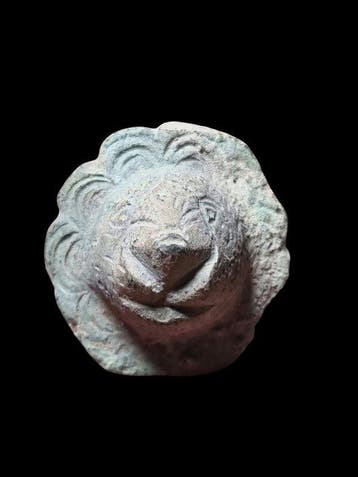 Oud-Romeins Very Rare Ancient Roman military Lion Phalera