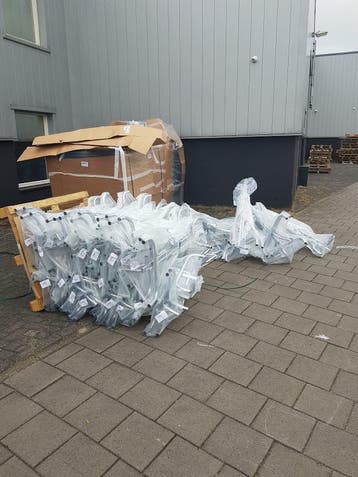 20 x Kledingrek op wielen | DIRECT MEENEMEN | 200kg, Ophalen of Verzenden