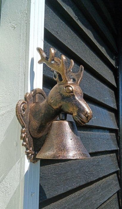 Decoratieve bel - trekbel rendier - Europa, Antiek en Kunst, Kunst | Designobjecten