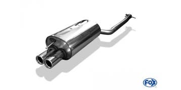 FOX BMW E46 320d einddemper single flow - 2x76 type 13, Auto-onderdelen, Uitlaatsystemen, Verzenden, Nieuw