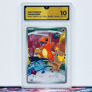 Pokémon Graded card - CHARMANDER 038 - Pokémon - GG 10, Nieuw