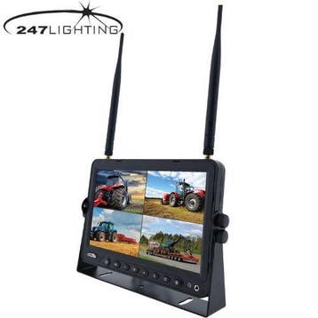 9 HD Draadloos Quad monitor. Het scherm opsplitsen in 4 cam, Verzenden, Nieuw