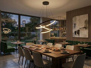 Veiling - Hanglamp Zand Zwart Trio Ring 50W LED CCT 3 Kleur, Nieuw
