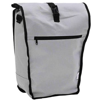 vidaXL Fietstas Grijs 34 x 16 x 59 cm Polyester, Fietsen en Brommers, Verzenden, Nieuw