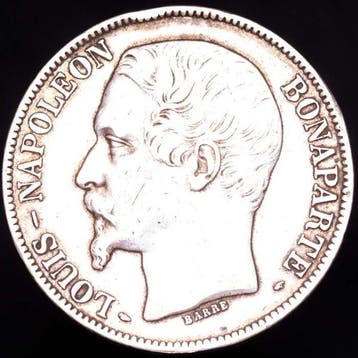 Frankrijk. Napoléon III. 5 Francs 1852-A, Paris (Zonder