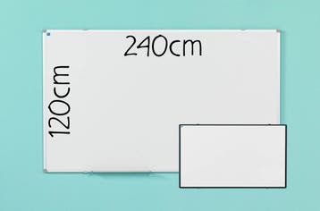 Whiteboard 240x120 cm, gelakt staal, Overige plaatsen, Ophalen of Verzenden, Nieuw in verpakking, Overige typen