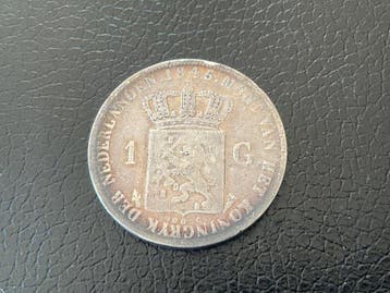 Nederland. Willem II. 1 Gulden 1845 (Zonder minimumprijs)