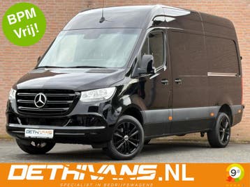 Zakelijke Lease |  Mercedes-Benz Sprinter 317CDI 170PK L2H2, Stof, Gebruikt, Zwart, Zwart