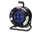 Verlengsnoer met haspel - 3200W - 25 meter - 4 stopcontacten, Ophalen of Verzenden, Nieuw