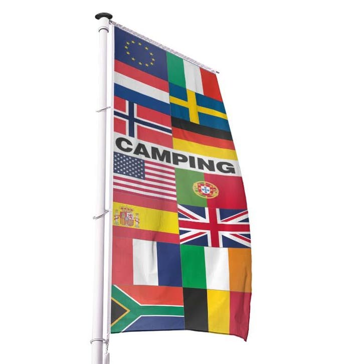 CAMPING baniervlag-100 x 300 cm, Diversen, Vlaggen en Wimpels, Nieuw