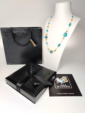 ketting - Halsketting - Goud 24 kt collier Murano
