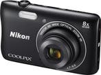 Nikon Coolpix S3700 Digitale Compact Camera - Zwart (In doos, Audio, Tv en Foto, Fotocamera's Digitaal, Verzenden, Zo goed als nieuw