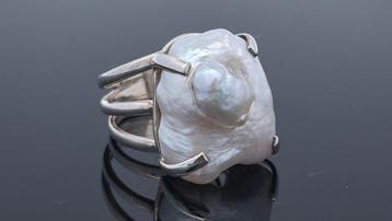 Zilver - Ring - Natuurlijke Parel