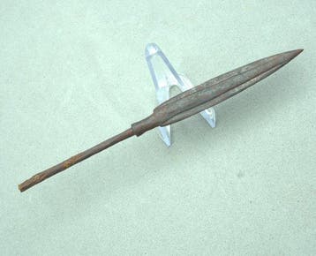 Medieval, Crusaders Iron Tanged Arrowhead – Long Leaf-Shaped