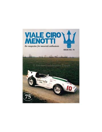 1998 MASERATI VIALE CIRO MENOTTI MAGAZINE ENGELS, Nieuw, Author