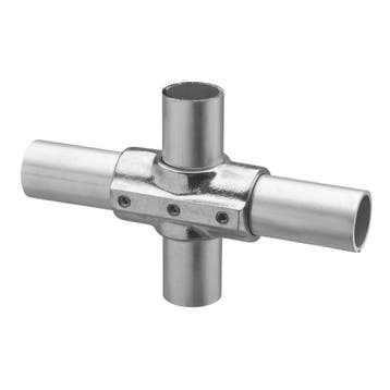 Buiskoppeling Kruisstuk één Vlak Eco Ø 48 mm Aluminium, Verzenden, Nieuw