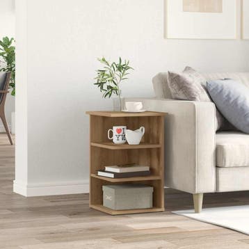 vidaXL Dressoir 35x35x55 cm bewerkt hout artisanaal, Huis en Inrichting, Verzenden, Nieuw, Overige houtsoorten, Minder dan 50 cm