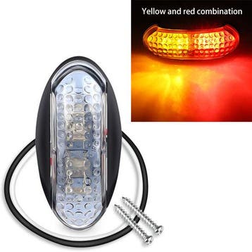 Led sidemarker contourverlichting 4led 12/24V rood / oran..., Verzenden, Nieuw