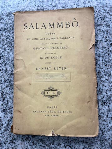 Salammbô, Boeken, Kunst en Cultuur | Dans en Theater, Verzenden, Gelezen, Overige onderwerpen, C. du Locle