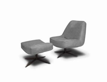 Fauteuil Ego - fauteuils - Grijs, Nieuw, Grijs, Leer