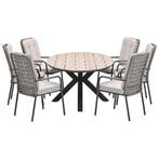 Garden Impressions Aleria tuinset 7-delig taupe - Tulli, Verzenden, Nieuw