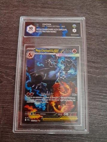 1 Graded card - Charizard 125/190 Full art, Foil - Graad 10, Nieuw