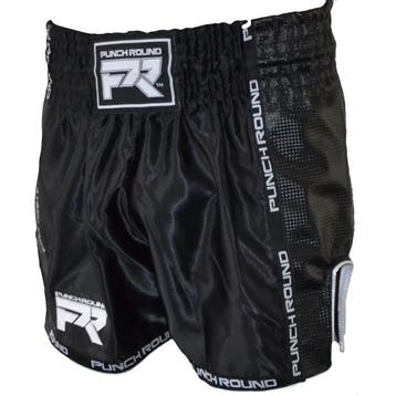 PunchR Kickboks Broekje Matte Carbon Zwart Wit, Ophalen of Verzenden, Nieuw