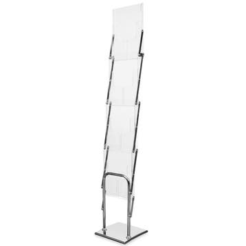 Folderstandaard | COLUMBIA | Staal/Plexiglas | Verchroomd |, Verzenden, Nieuw in verpakking