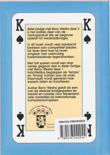Beter bridge met Berry Westra 2 9789076442044 B. Westra, Verzenden, Zo goed als nieuw, B. Westra