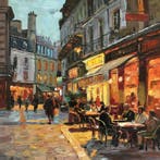 Néo Pablo - Montmartre le Soir – 100% original Painting by