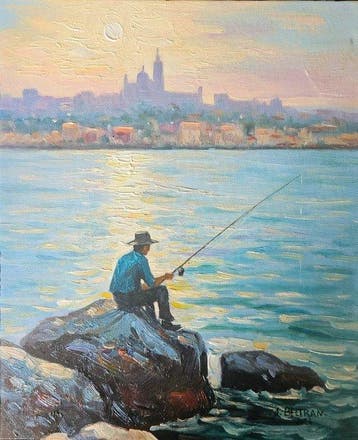 Jose Beltran (XX - Pêcheurs à Marseille