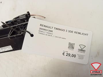 Renault Twingo 3 2014+ 3de Derde Remlicht 265903126R, Ophalen, Gebruikt, Renault