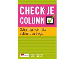 Boek Check je column 9789012583084, Verzenden, Zo goed als nieuw