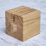 HOCHO Eikenhouten Kaartenhouder 60x60x60 mm – Luxe en Fun., Ophalen of Verzenden, Nieuw