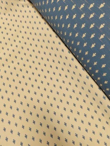 Gobelin Molteni Anni ’80 Double Face Blu & Avorio -