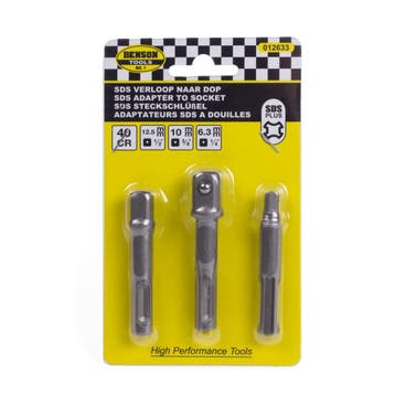 Benson SDS+ boormachine verloopset - 3 maten - 3-delig -..., Ophalen of Verzenden, Nieuw