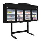 GGM Gastro | Wandvrieskast - 2500mm - 650L - met 4 glazen |, Verzenden, Nieuw, Inbouw, Vrieskast