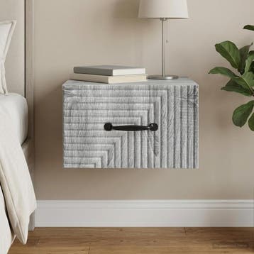 vidaXL Wandbeugel Bedkast Grijs sonoma 34,5 x 33 x 20 cm, Minder dan 45 cm, Verzenden, Nieuw, Minder dan 55 cm