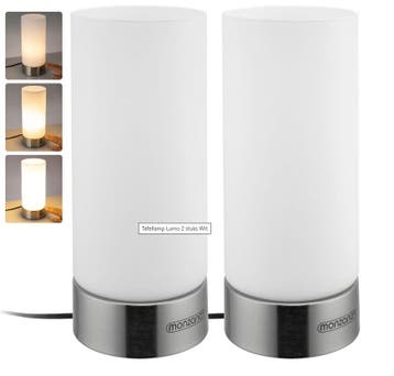 Tafellamp Lumo 2 stuks Wit (Lampen, Interieur, Voor in Huis), Verzenden, Nieuw