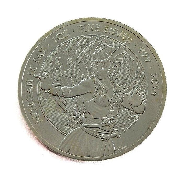 Verenigd Koninkrijk. 2 Pounds 2024 - Morgan le Fay, Postzegels en Munten, Edelmetalen en Baren