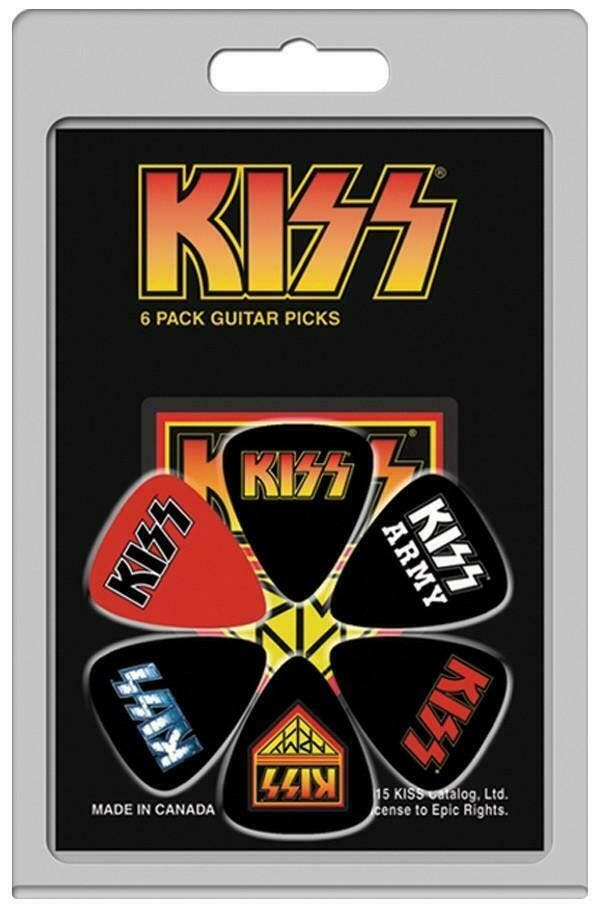 KISS 6-pack Medium plectrum 0.71 mm, Verzamelen, Muziek, Artiesten en Beroemdheden, Gebruiksvoorwerp, Nieuw, Ophalen of Verzenden