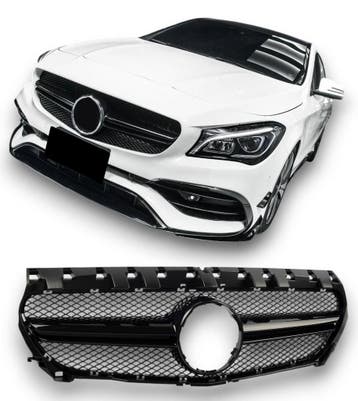 Grille geschikt voor Mercedes C117 CLA-Klasse zwart | 2013-2, Ophalen of Verzenden