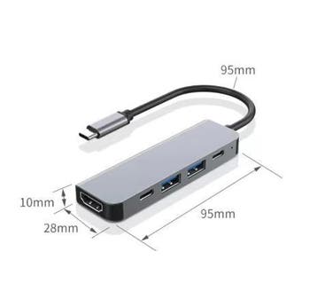 USB-C Hub met 4K HDMI, USB Poorten en PD Oplaadfunctie, Computers en Software, USB Sticks, Verzenden, Nieuw
