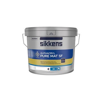 Sikkens Alphacryl Pure Matt SF - RAL 9005 Zwart - 10 liter, Zwart, Nieuw, Ophalen of Verzenden, Verf
