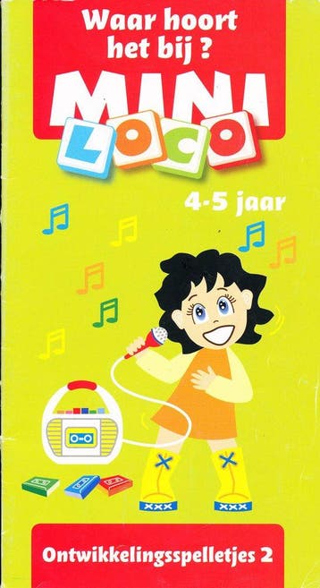 Mini Loco ontwikkelingsspelletjes 2 Waar hoort het bij? (4-5, Verzenden, Nieuw