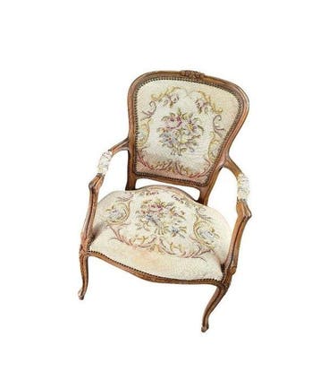 Fauteuil - Wortelnotenhout - Bergère Fauteuil