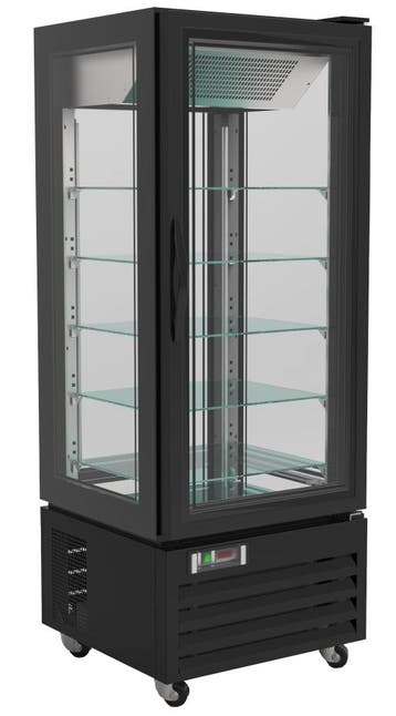 Vries Gebaksvitrine | Zwart | 50x59x(h)133 cm Combisteel, Verzenden, Nieuw in verpakking