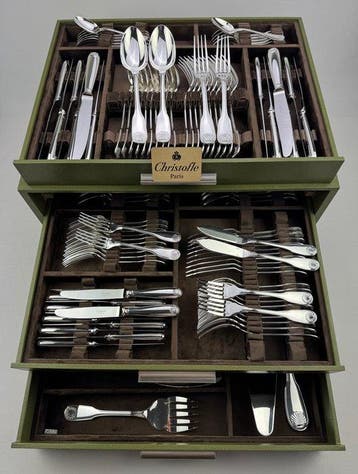 Christofle - Tafelservies voor 12 (127) - Vendôme Coquille -