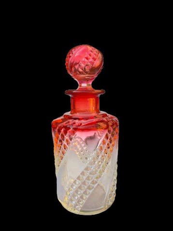 Baccarat - Parfumfles - Kristal - Patroon: Slangvormig, Antiek en Kunst