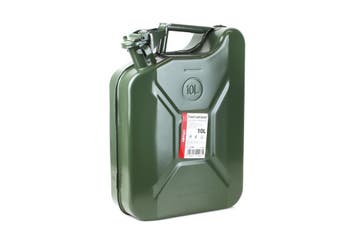 Metalen jerrycan - 10 liter - Met vergrendeling, Doe-het-zelf en Verbouw, Ophalen of Verzenden, Nieuw